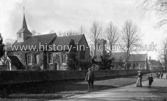 Two Churches in One Churchyard, Willingale, Essex. c.1908.